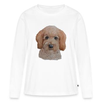Labradoodle - Frauen Premium Bio Langarmshirt - Weiß - Vorne - Julia (174cm)