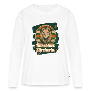 Härzbluetzürcherin Zürich Zurich Zurich - Women's Premium Organic Long Sleeve Shirt - white - Front - Julia (174cm)