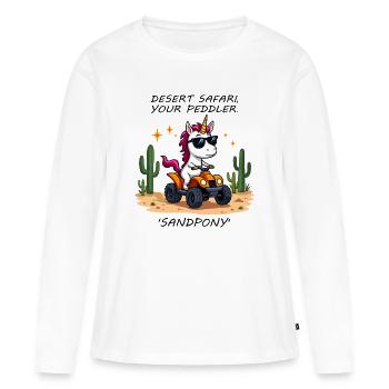 Desert Unicorn - Women's Premium Organic Long Sleeve Shirt - white - Front - Julia (174cm)