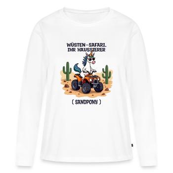 Desert Unicorn - Women's Premium Organic Long Sleeve Shirt - white - Front - Julia (174cm)