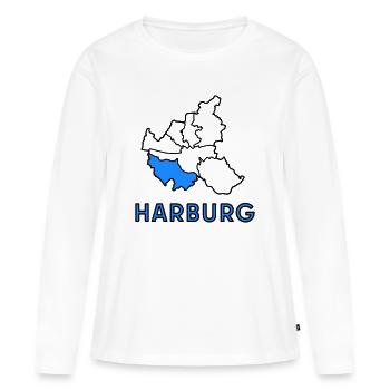 Harburg, un quartier de Hambourg - T-shirt manches longues Premium bio Femme - blanc - Devant - Julia (174cm)