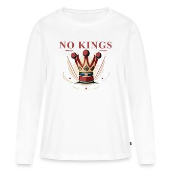 La couronne d’un royaume sans souverain - T-shirt manches longues Premium bio Femme - blanc - Devant - Julia (174cm)
