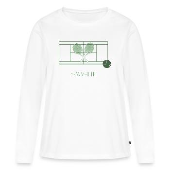 Game. Set. Match. - Women's Premium Organic Long Sleeve Shirt - white - Front - Julia (174cm)