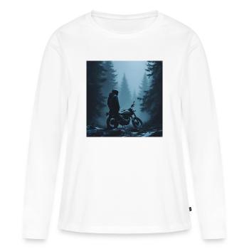 Northern Mist - Frauen Premium Bio Langarmshirt - Weiß - Vorne - Julia (174cm)