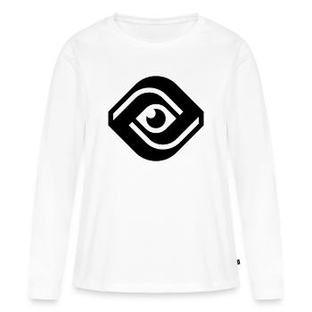 ALL-SEEING EYE - Women's Premium Organic Long Sleeve Shirt - white - Front - Julia (174cm)