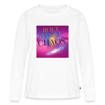 Cosmic Revelation with Chaos Motif - Women's Premium Organic Long Sleeve Shirt - white - Front - Julia (174cm)