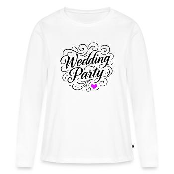 Wedding Party Wedding Party - Women's Premium Organic Long Sleeve Shirt - white - Front - Julia (174cm)