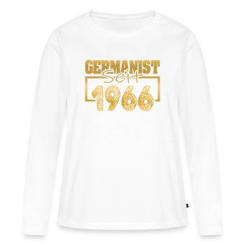 Studium 1966 - Frauen Premium Bio Langarmshirt - Weiß - Vorne - Julia (174cm)