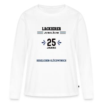 Painter 25th Anniversary 25th Anniversary - Women's Premium Organic Long Sleeve Shirt - white - Front - Julia (174cm)