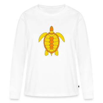 Turtle - Women's Premium Organic Long Sleeve Shirt - white - Front - Julia (174cm)