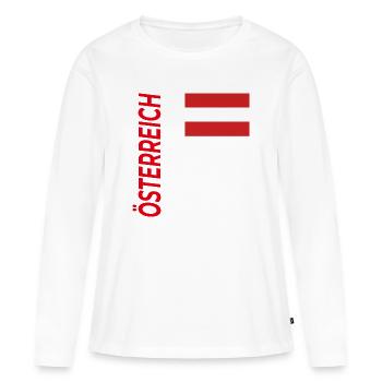 Kitzbühel - T-shirt manches longues Premium bio Femme - blanc - Devant - Julia (174cm)