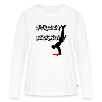 Street workout - Frauen Premium Bio Langarmshirt - Weiß - Vorne - Julia (174cm)