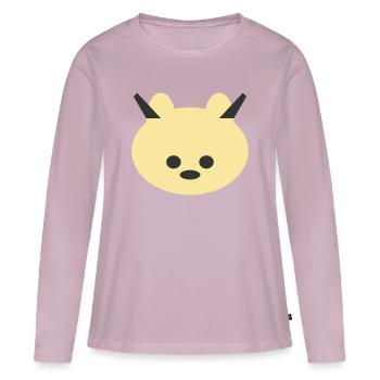 Horned Bear Cuddly Icon - Women's Premium Organic Long Sleeve Shirt - dusky pink - Front - Julia (174cm)