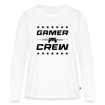 Gamepad Controller - Women's Premium Organic Long Sleeve Shirt - white - Front - Julia (174cm)