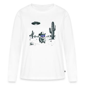 Desert Capybara - Women's Premium Organic Long Sleeve Shirt - white - Front - Julia (174cm)
