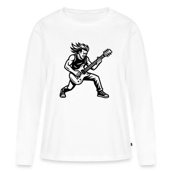 Rocker - Women's Premium Organic Long Sleeve Shirt - white - Front - Julia (174cm)