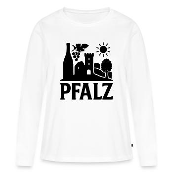 Palatinate Landmark - Women's Premium Organic Long Sleeve Shirt - white - Front - Julia (174cm)