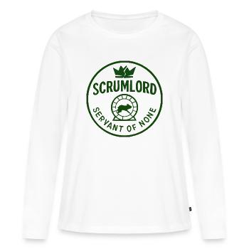 Scrumlord - Souverain sans sbires - T-shirt manches longues Premium bio Femme - blanc - Devant - Julia (174cm)