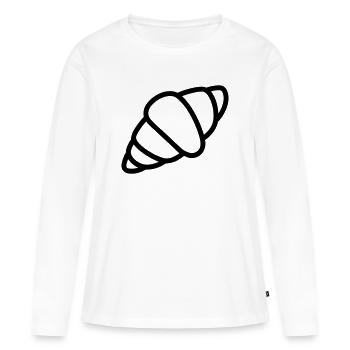 crescent - Women's Premium Organic Long Sleeve Shirt - white - Front - Julia (174cm)