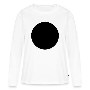 Cercle - T-shirt manches longues Premium bio Femme - blanc - Devant - Julia (174cm)