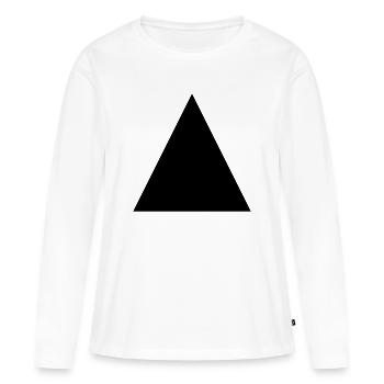 Triangle - Women's Premium Organic Long Sleeve Shirt - white - Front - Julia (174cm)