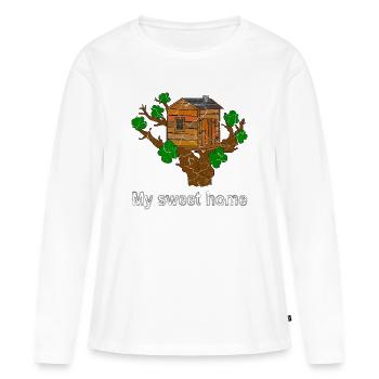 Treehouse - Women's Premium Organic Long Sleeve Shirt - white - Front - Julia (174cm)