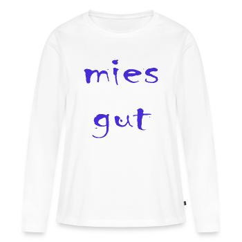 moche bon - T-shirt manches longues Premium bio Femme - blanc - Devant - Julia (174cm)