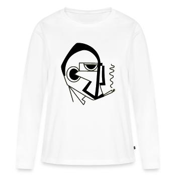 The leader by Cean - Women's Premium Organic Long Sleeve Shirt - white - Front - Julia (174cm)