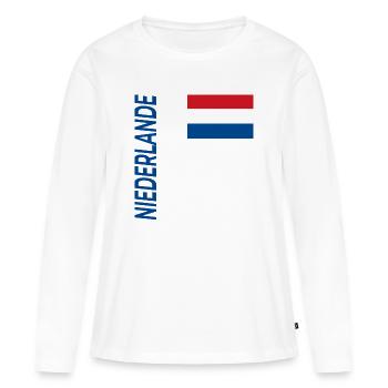 Haarlem - Frauen Premium Bio Langarmshirt - Weiß - Vorne - Julia (174cm)