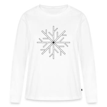 Cristal de scène - T-shirt manches longues Premium bio Femme - blanc - Devant - Julia (174cm)