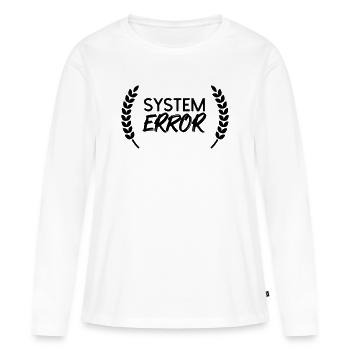 System failure - Women's Premium Organic Long Sleeve Shirt - white - Front - Julia (174cm)