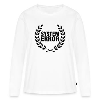 System failure - Women's Premium Organic Long Sleeve Shirt - white - Front - Julia (174cm)