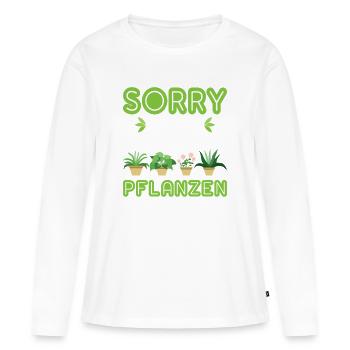 Jardinier Jardinage Jardinage Jardinage Jardinage - T-shirt manches longues Premium bio Femme - blanc - Devant - Julia (174cm)