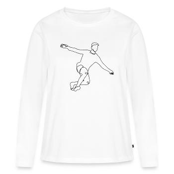 Jubel - Frauen Premium Bio Langarmshirt - Weiß - Vorne - Julia (174cm)