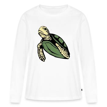 Turtle Turtles - Women's Premium Organic Long Sleeve Shirt - white - Front - Julia (174cm)