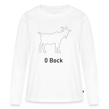 Null Bock - Frauen Premium Bio Langarmshirt - Weiß - Vorne - Julia (174cm)