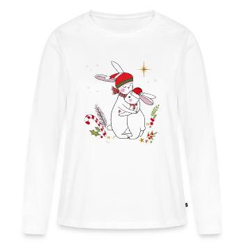 Avent - T-shirt manches longues Premium bio Femme - blanc - Devant - Julia (174cm)
