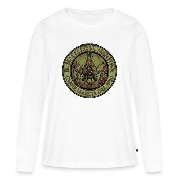 The Mantua slaughterhouse - rotten meat since 1950 - Women's Premium Organic Long Sleeve Shirt - white - Front - Julia (174cm)