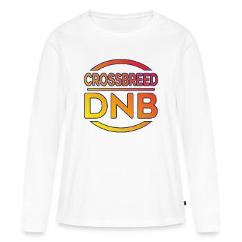 Crossbreed DNB Drum N Bass Chemise Breakbeat Jungle - T-shirt manches longues Premium bio Femme - blanc - Devant - Julia (174cm)