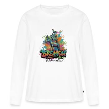 Bremen Town Musicians – Fairy Tales of Bronze - Women's Premium Organic Long Sleeve Shirt - white - Front - Julia (174cm)