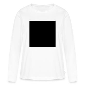Square - Women's Premium Organic Long Sleeve Shirt - white - Front - Julia (174cm)
