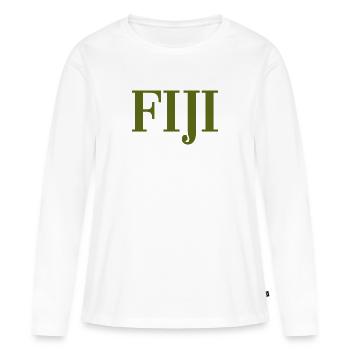 Fidji - Fidji - Îles - Pacifique - Mers du Sud - T-shirt manches longues Premium bio Femme - blanc - Devant - Julia (174cm)