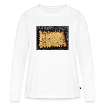 Cookie - Malchance - T-shirt manches longues Premium bio Femme - blanc - Devant - Julia (174cm)