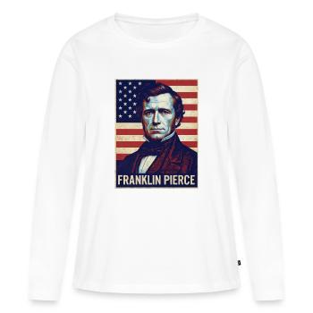 Affiche vintage de Franklin Pierce - T-shirt manches longues Premium bio Femme - blanc - Devant - Julia (174cm)