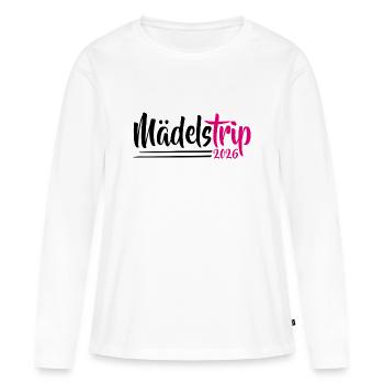 Girl Trip 2026 Gir des filles Strip des filles Strip des filles - T-shirt manches longues Premium bio Femme - blanc - Devant - Julia (174cm)