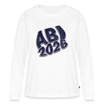 Abitur 2026 - Frauen Premium Bio Langarmshirt - Weiß - Vorne - Julia (174cm)