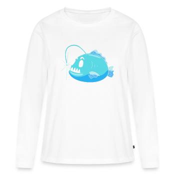 Frogfish - Women's Premium Organic Long Sleeve Shirt - white - Front - Julia (174cm)