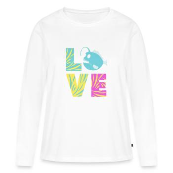 Frogfish - Women's Premium Organic Long Sleeve Shirt - white - Front - Julia (174cm)