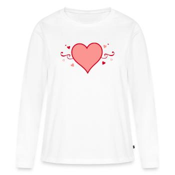 Geschenk Mutter Muttertag Geschenk Mama Geschenke - Frauen Premium Bio Langarmshirt - Weiß - Vorne - Julia (174cm)