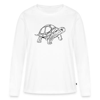 Turtle Turtles - Women's Premium Organic Long Sleeve Shirt - white - Front - Julia (174cm)